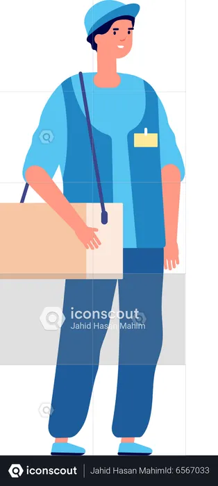 Trabajador médico masculino  Ilustración