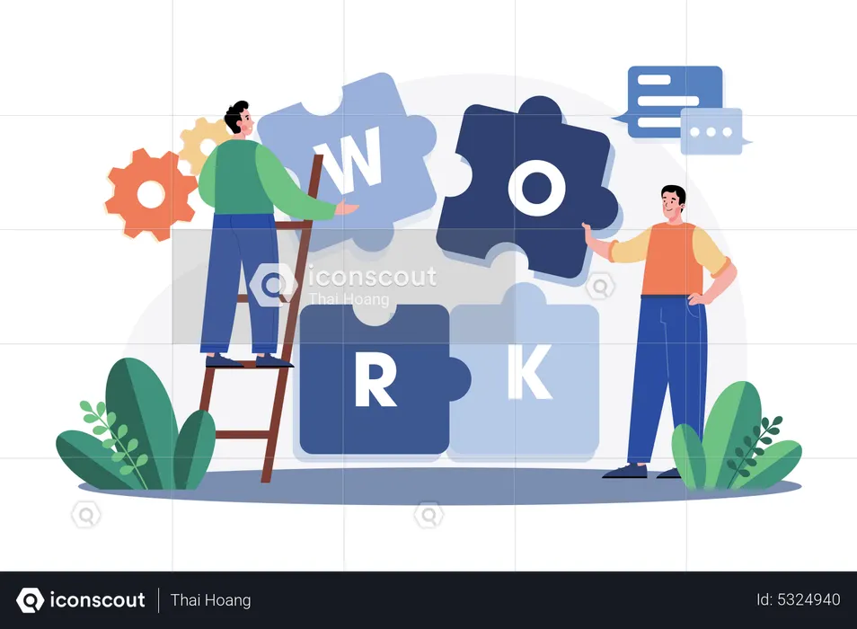 Trabajo en equipo  Ilustración