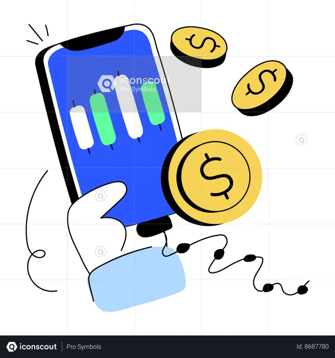 Trading app  Illustration