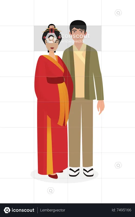 Traditional Chinese Wear  Illustration