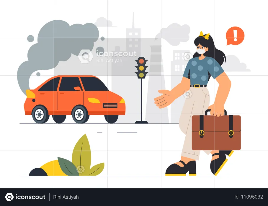 Traffic Emissions  Illustration