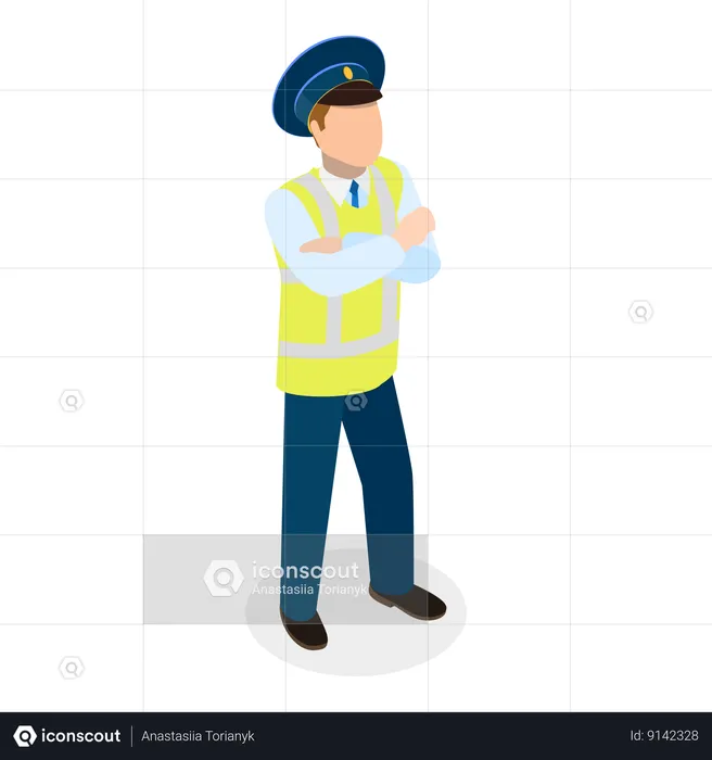 Traffic Policeman  Illustration