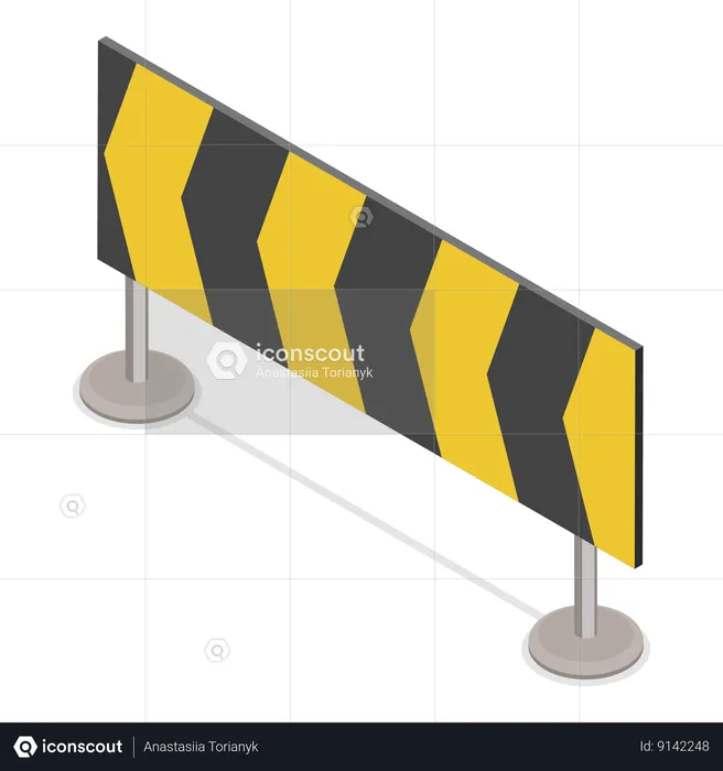 Traffic Road Barriers  Illustration