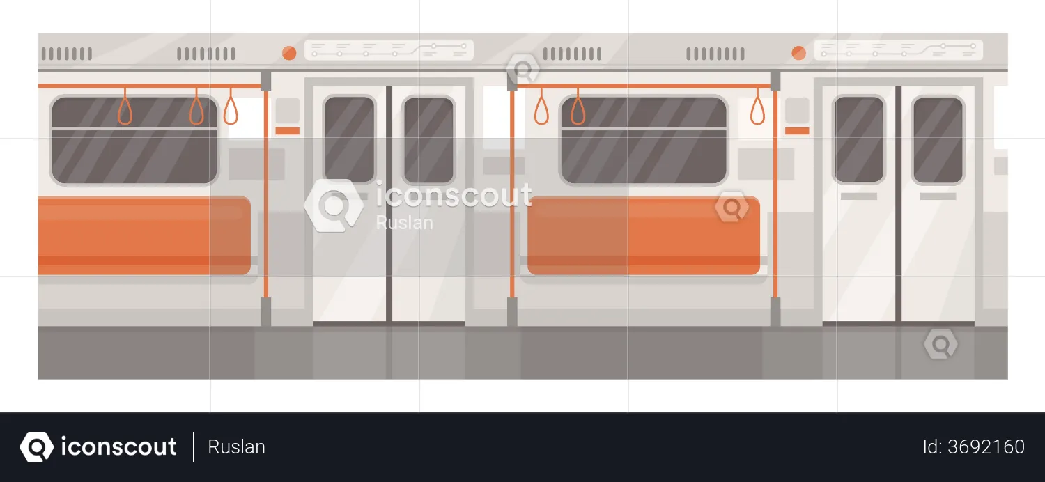 Train interior  Illustration