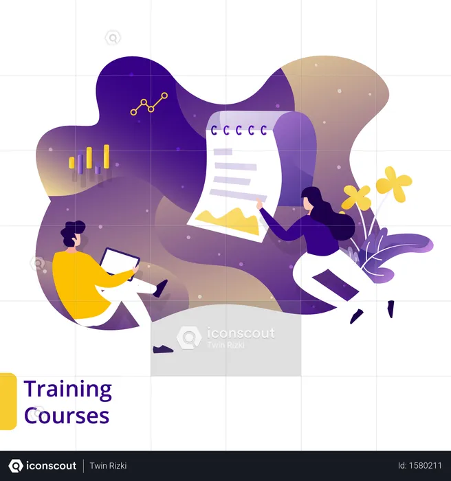 Training Courses  Illustration