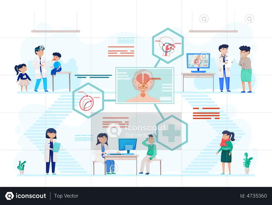 Traitement diagnostique ORL  Illustration