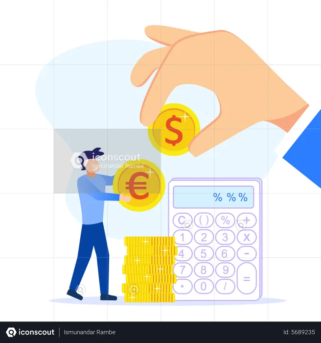 Transfer Currency  Illustration