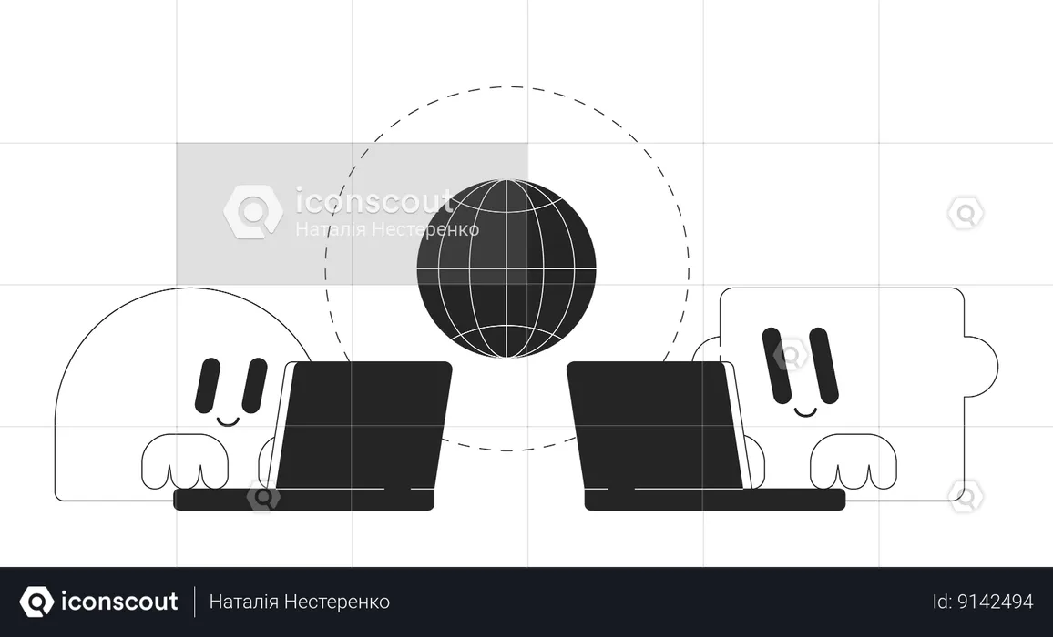 Transfert international de données  Illustration