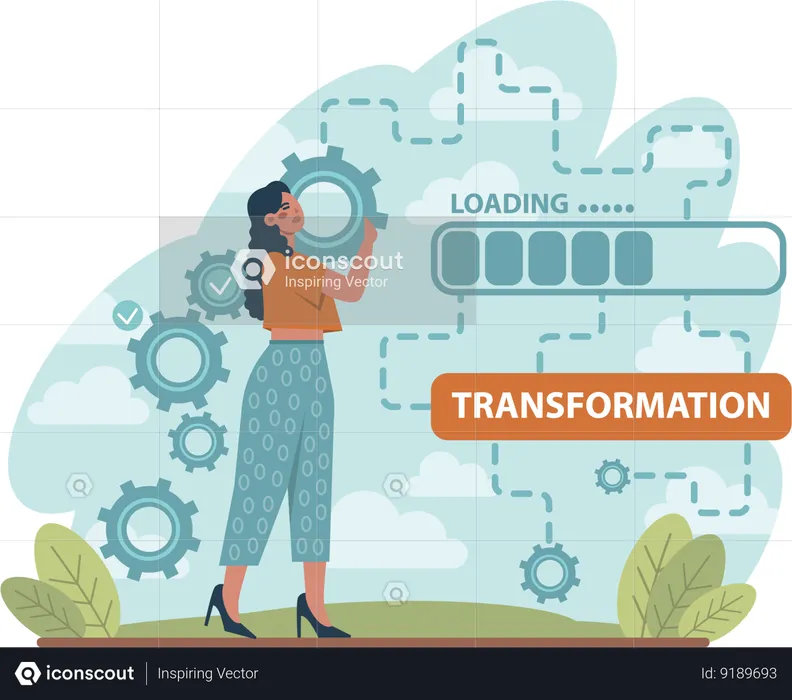 Transformación del negocio  Ilustración