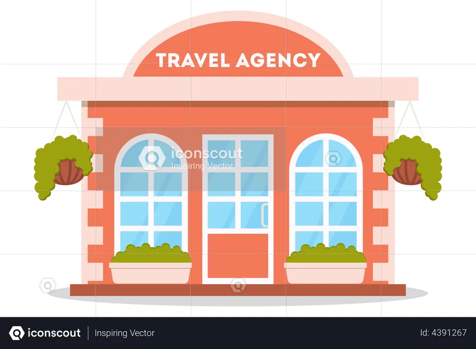 Travel Agency Business  Illustration