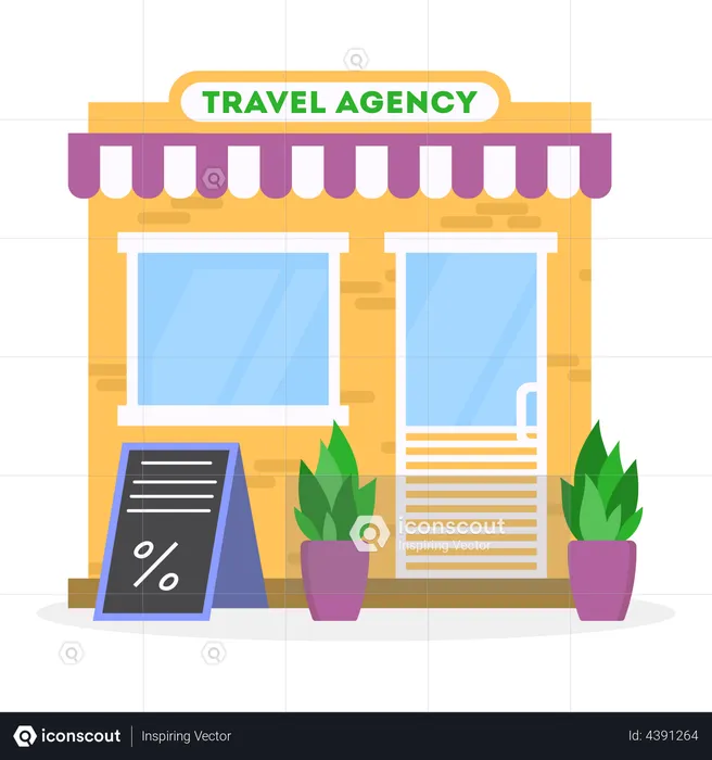 Travel Agency Company  Illustration