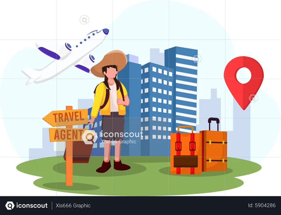 Travel agent  Illustration