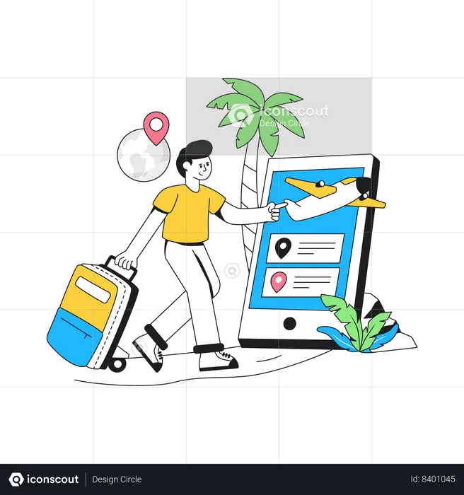 Travel App  Illustration