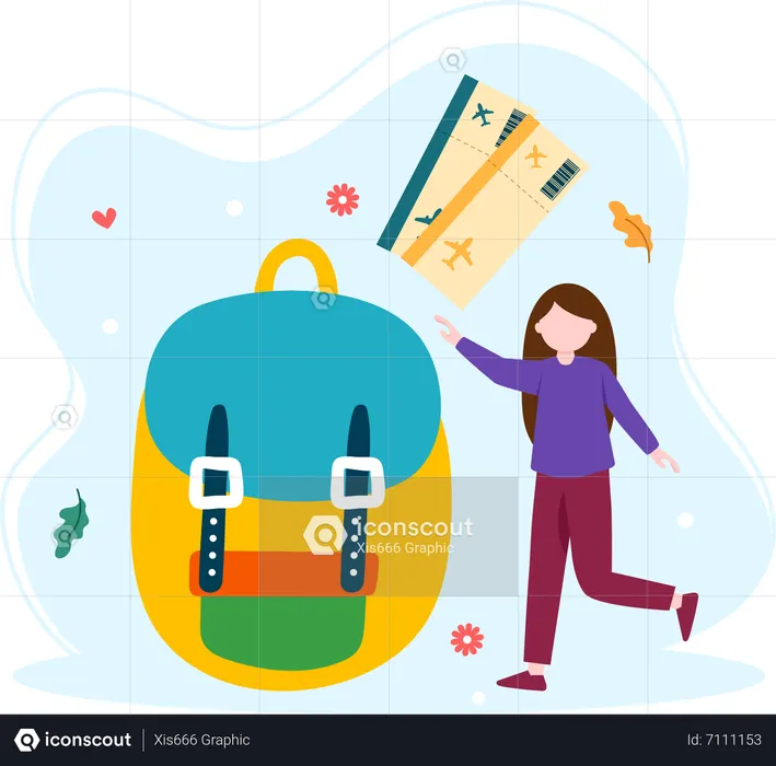 Travel bag  Illustration