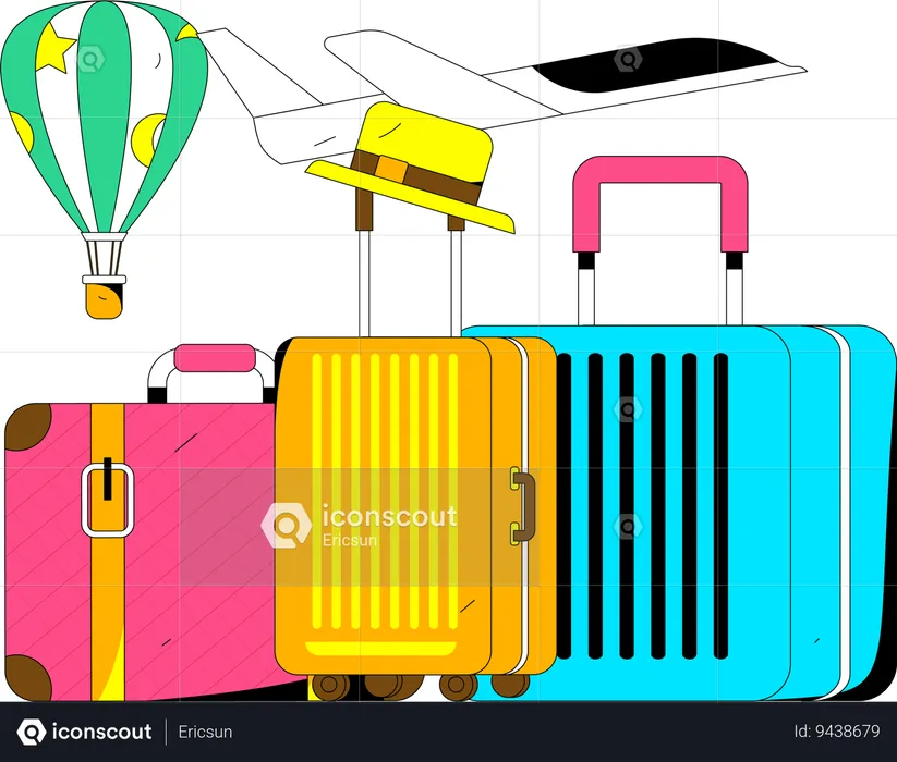 Travel bags  Illustration