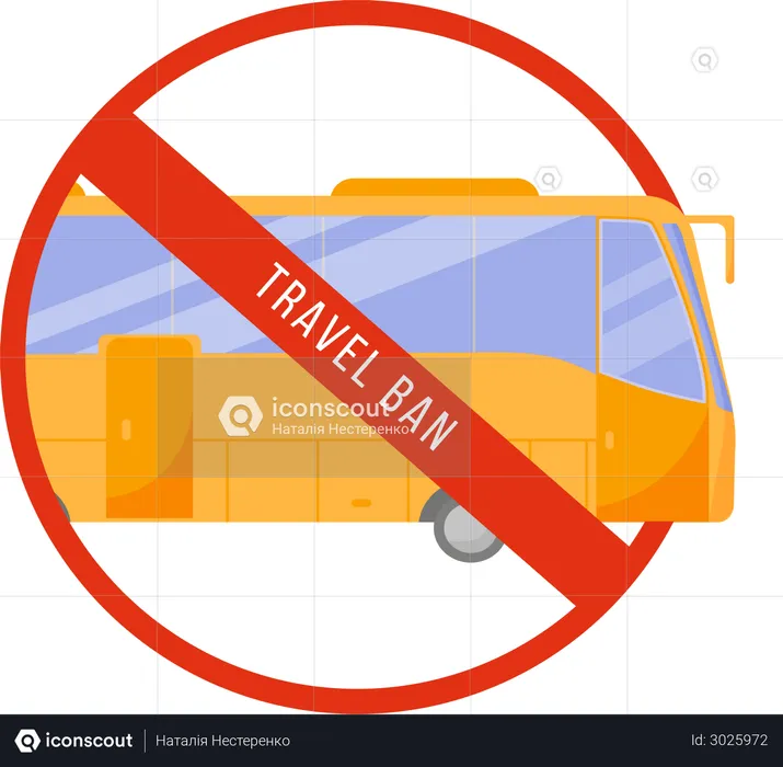 Travel ban  Illustration