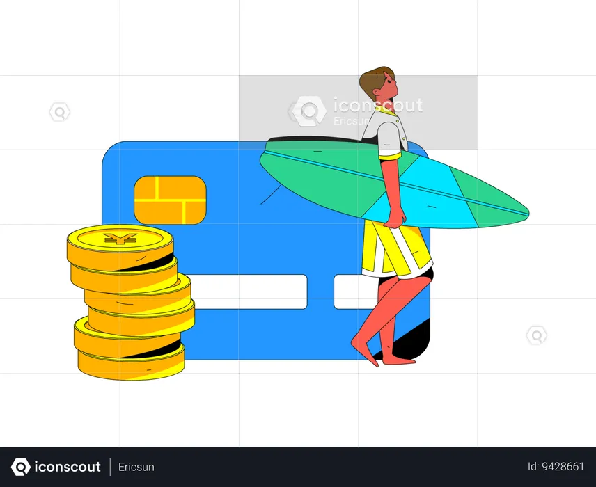 Travel credit card  Illustration