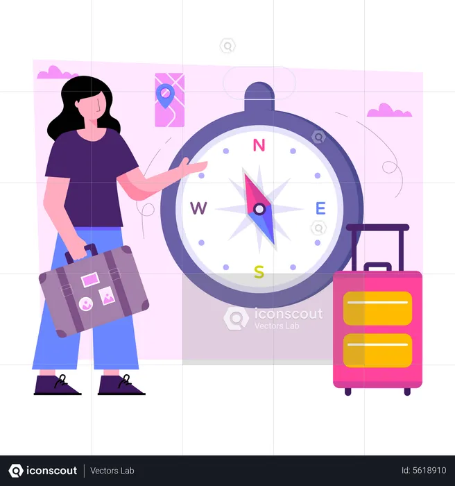 Travel Direction  Illustration