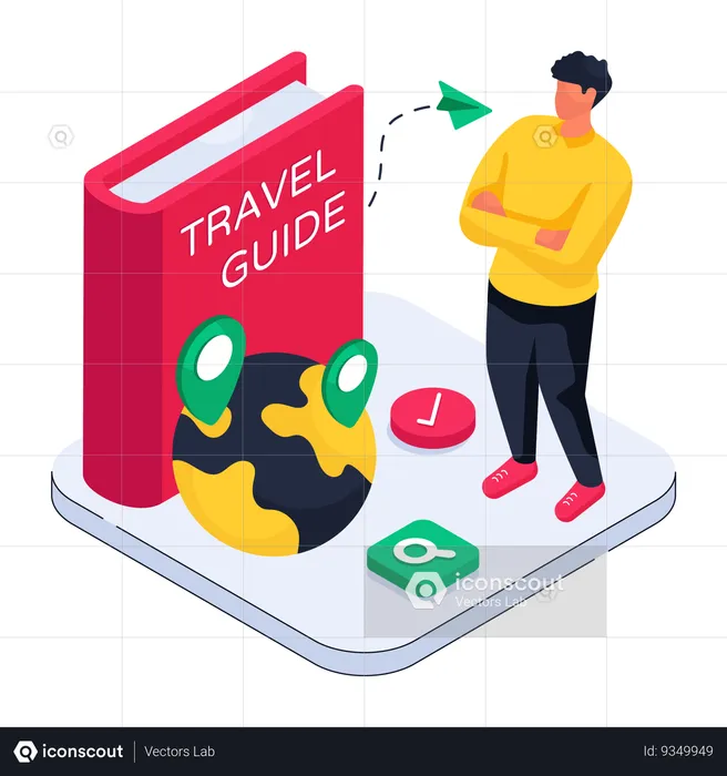 Travel Guide Book  Illustration