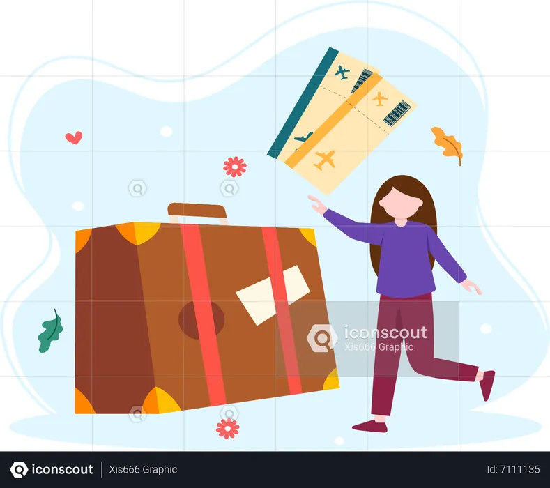 Travel Luggage  Illustration