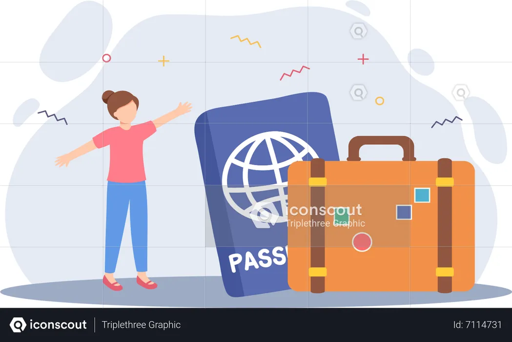 Travel passport  Illustration