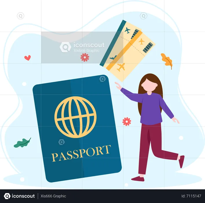 Travel passport  Illustration