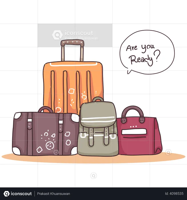 Travel suitcase  Illustration