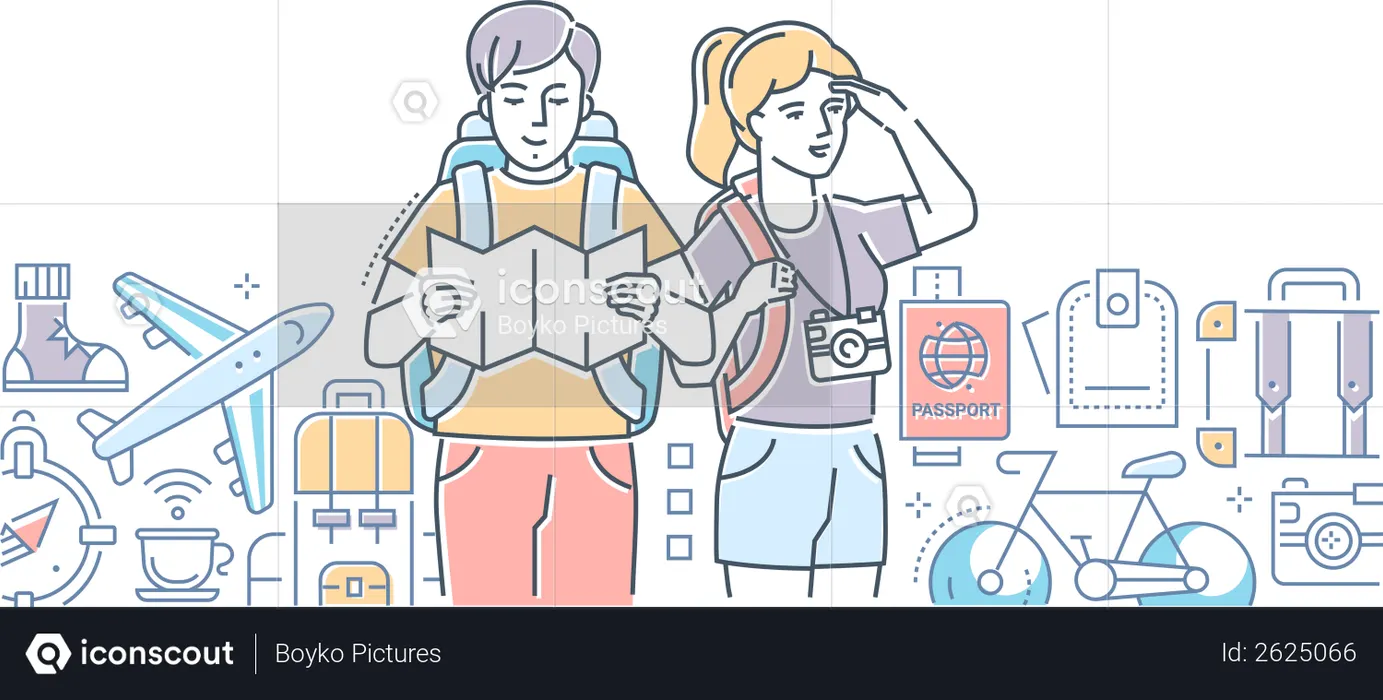 Traveling  Illustration