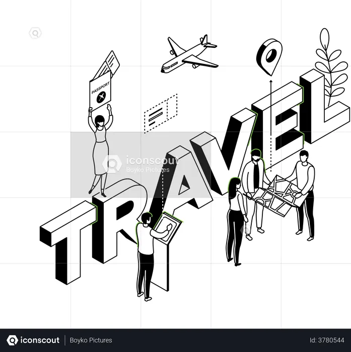 Travelling  Illustration