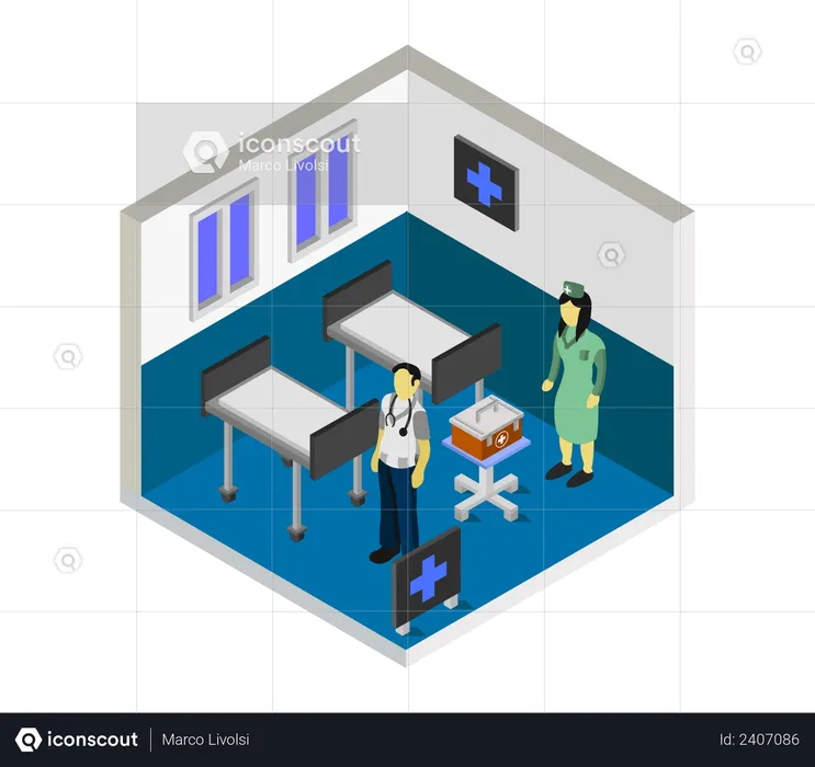 Treatment center  Illustration