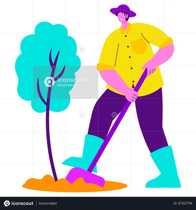Tree Planting  Illustration