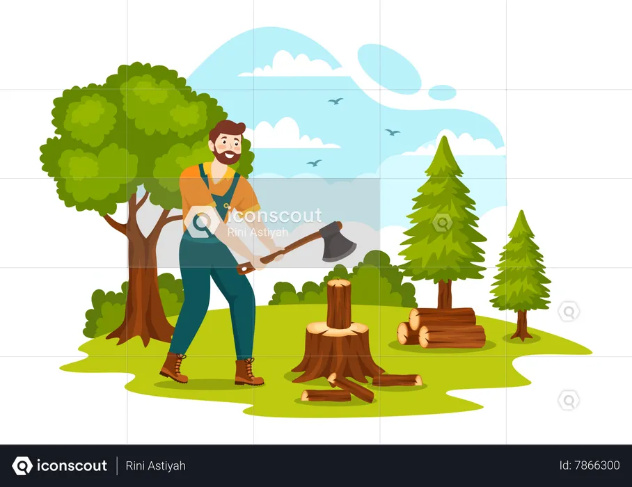 Tree Removal  Illustration