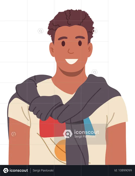 Trendy fashion young man  Illustration