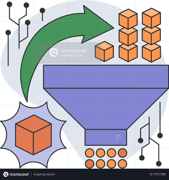 Tri des données Web  Illustration