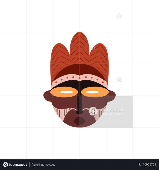 Tribal mask  Illustration