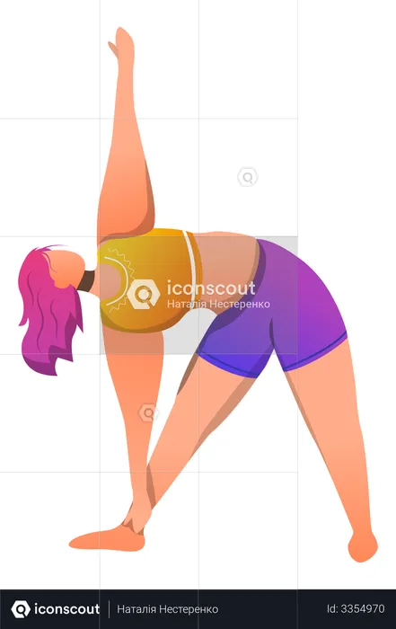 Trikonasana  Illustration