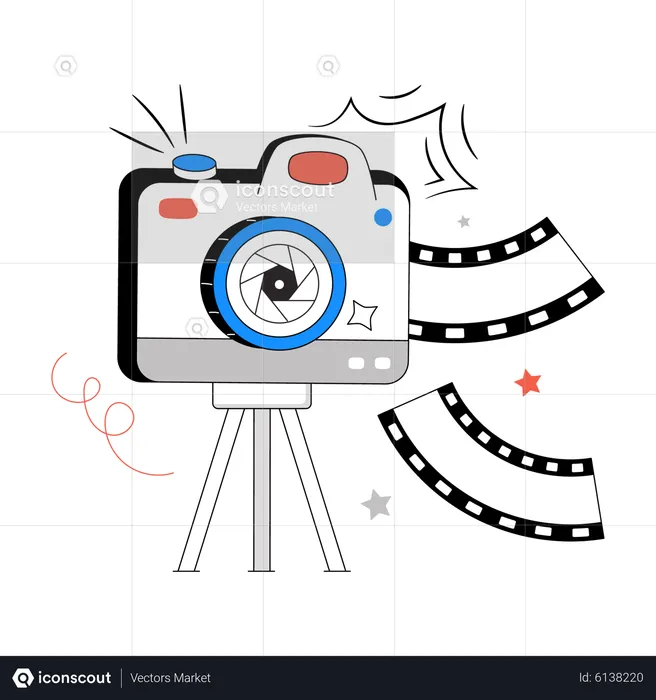 Tripod Camera  Illustration