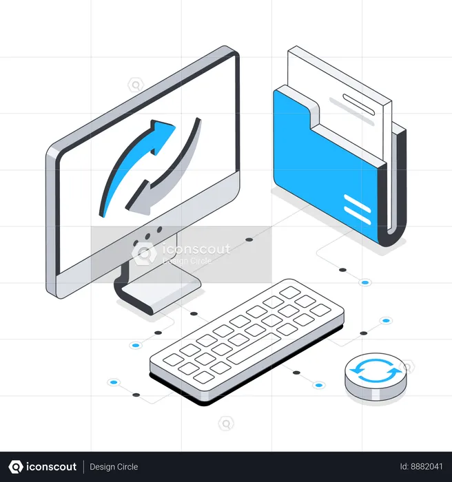 Troca de dados  Ilustração