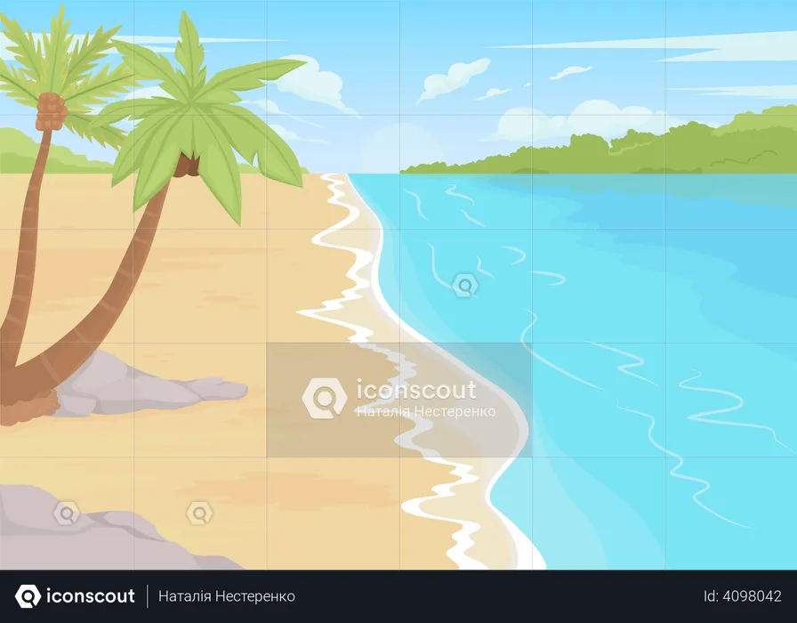 Tropical vacation  Illustration