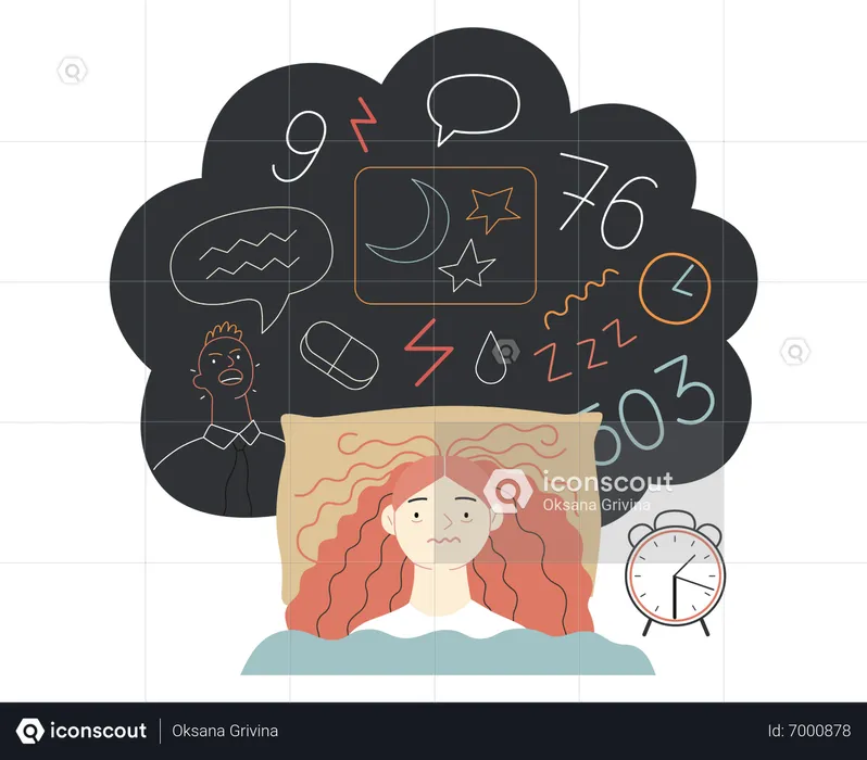 Troubles du sommeil  Illustration