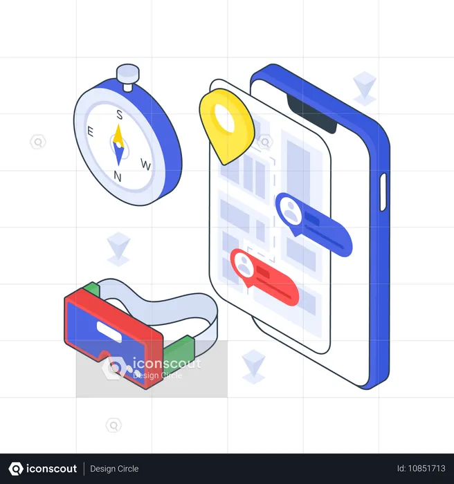 Trouver son chemin grâce à la technologie VR  Illustration