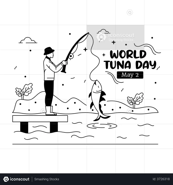 Tuna Day  Illustration