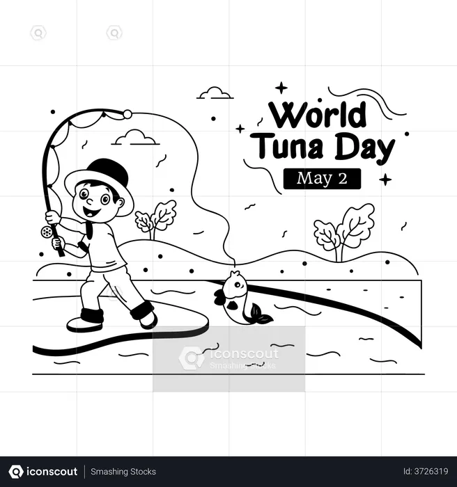 Tuna Fishing  Illustration