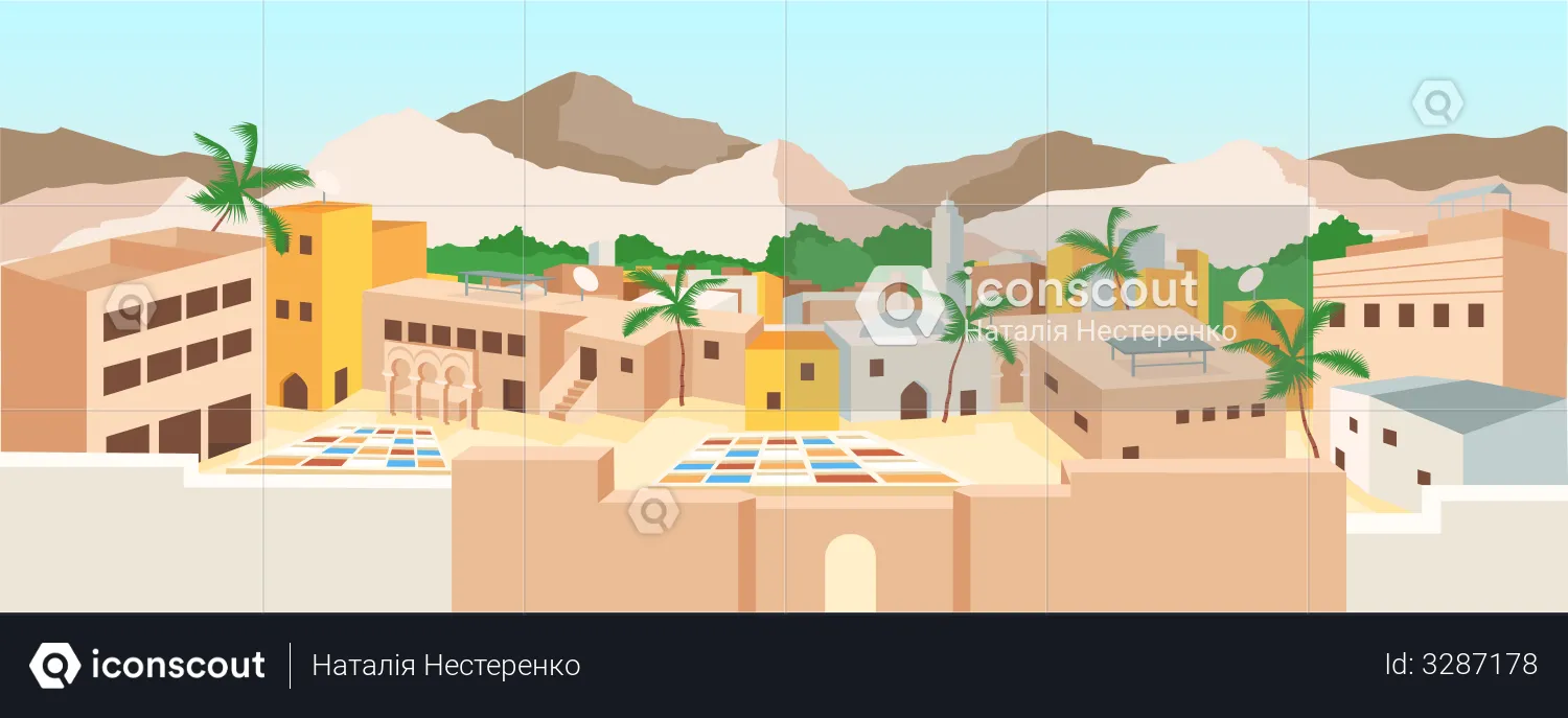 Tunisian medina  Illustration