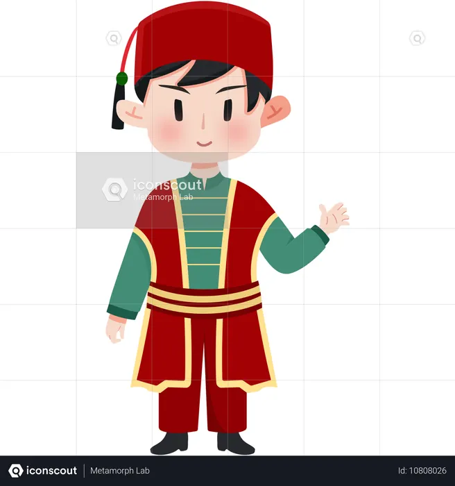 Turkey Kaftan  Illustration