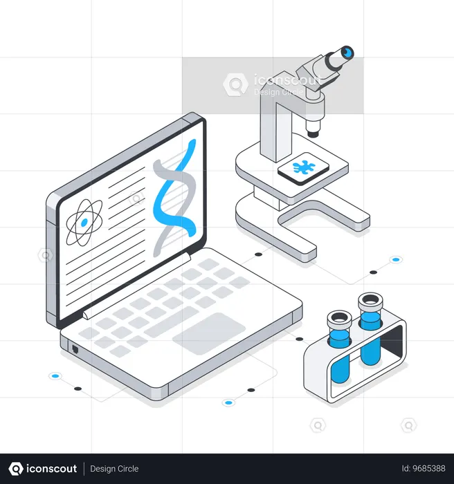 Cours de sciences en ligne  Illustration