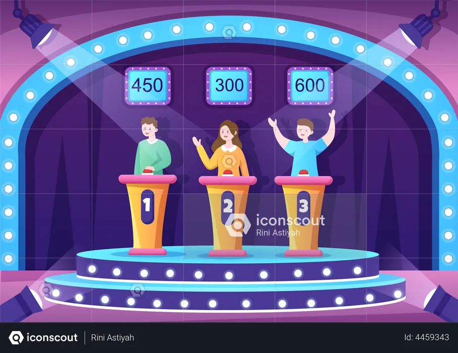 TV Quiz Show  Illustration