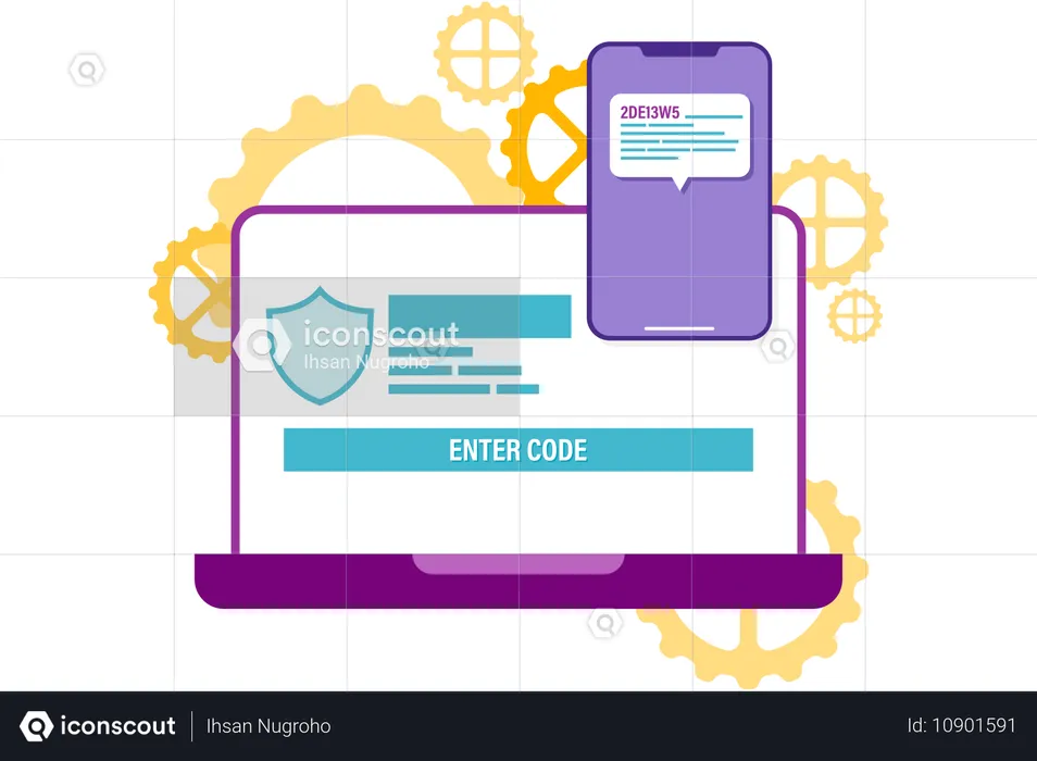 Two factor authentication  Illustration