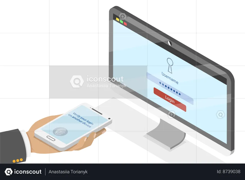 Two Steps Authentication  Illustration