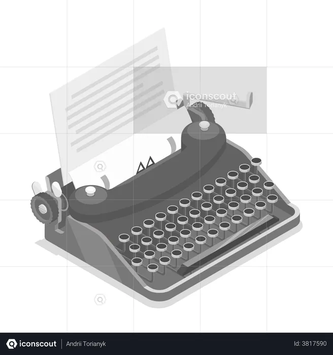Typewriter  Illustration